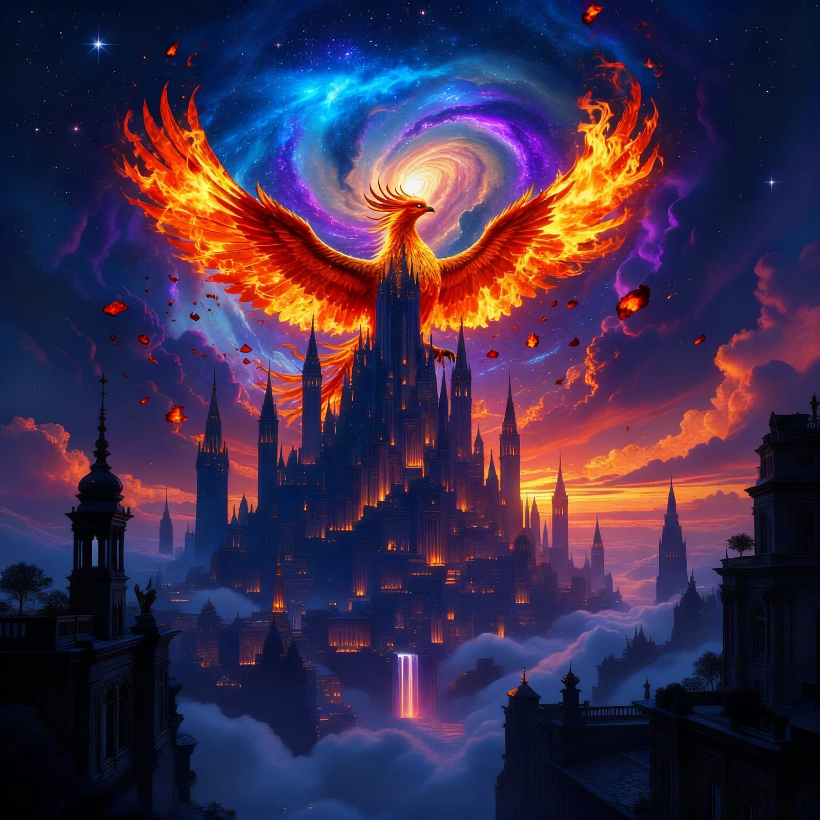 Fantastical Deep Color Matte Painting With Intricate Detail