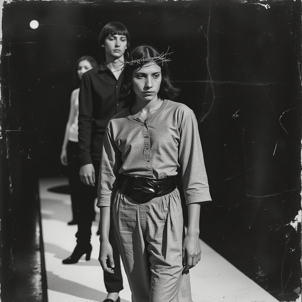 Jesus as a Model in Vivienne Westwood Fashion Show