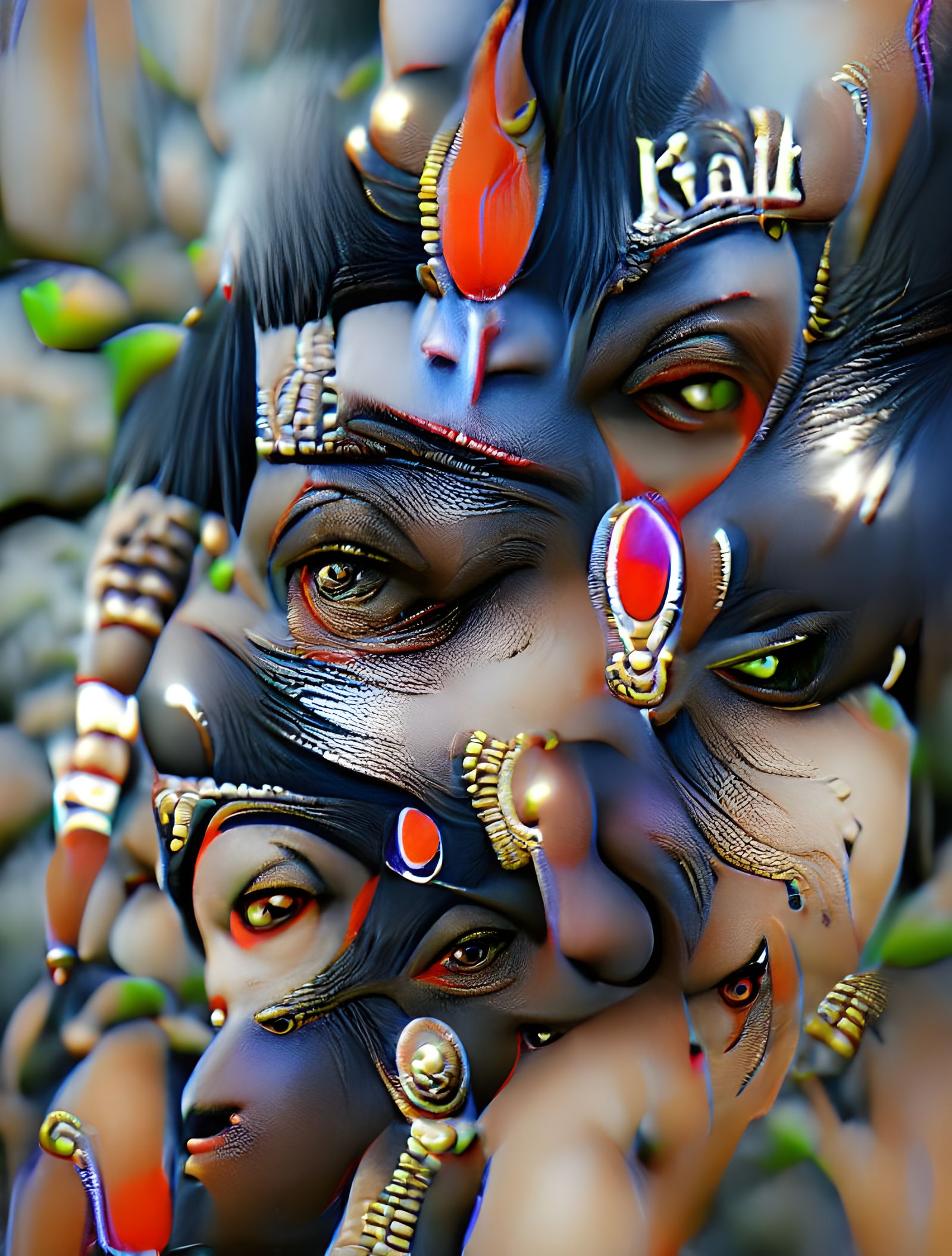 Hyperrealistic 3D Render of Dakshina Kalika