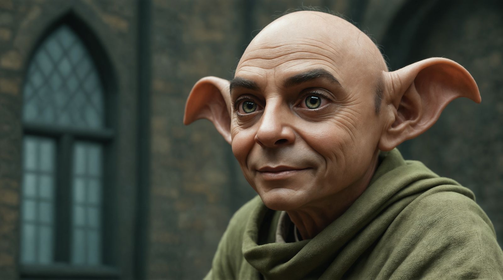 Donny Osmond as Dobbie the House Elf in Realistic Portrait