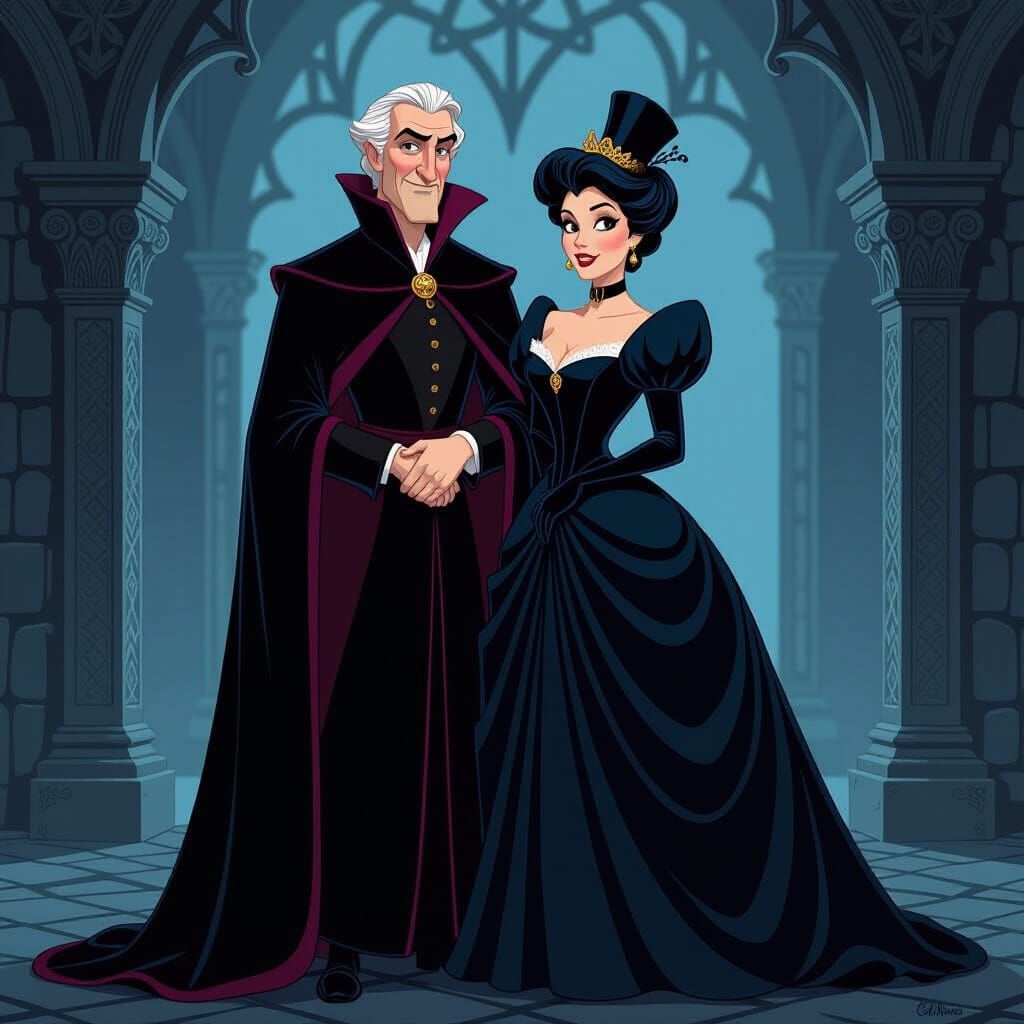 Frollo and Tremaine in Gothic Victorian Style