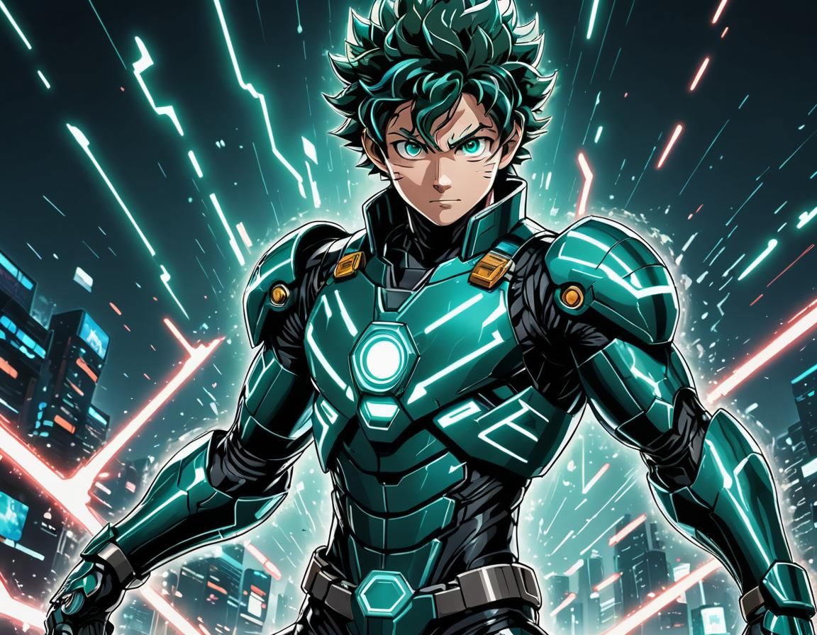 Izuku Midoriya as TRON Character