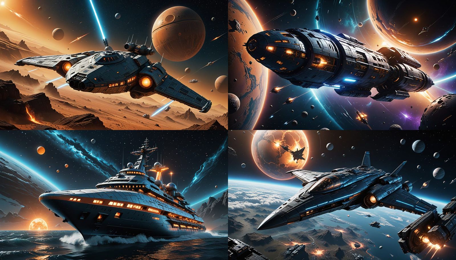 USS Voyager Reimagined as Epic High Republic Star Wars Space...