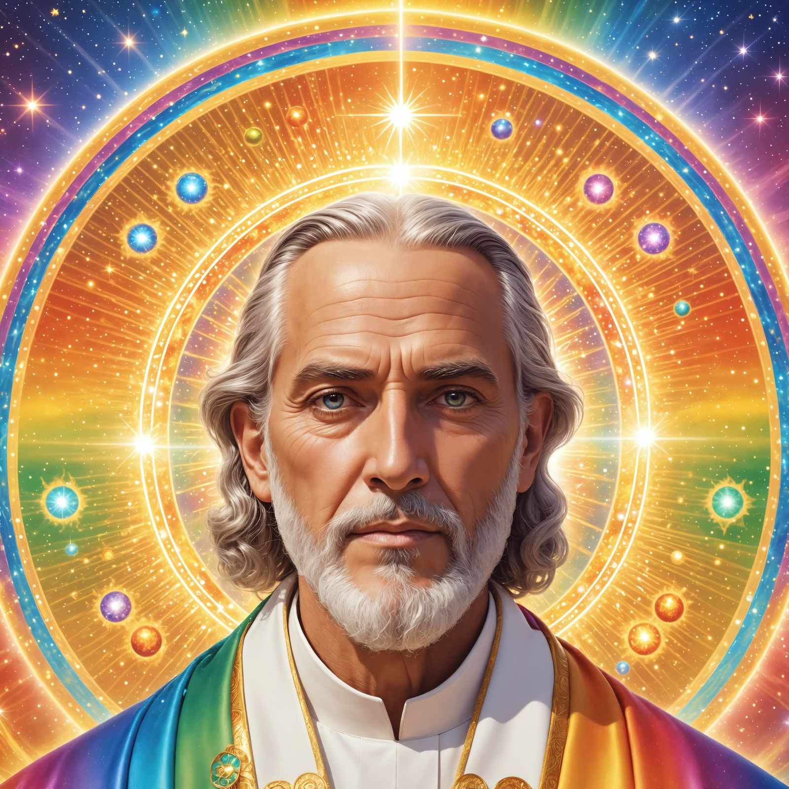 Divine Scholar in Astral Robes Shines