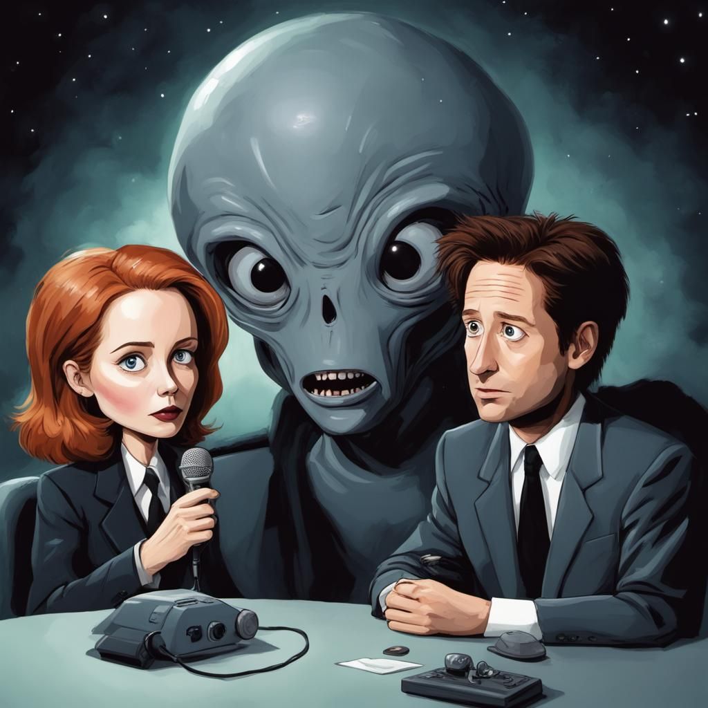 Scully, Mulder & that Alien
