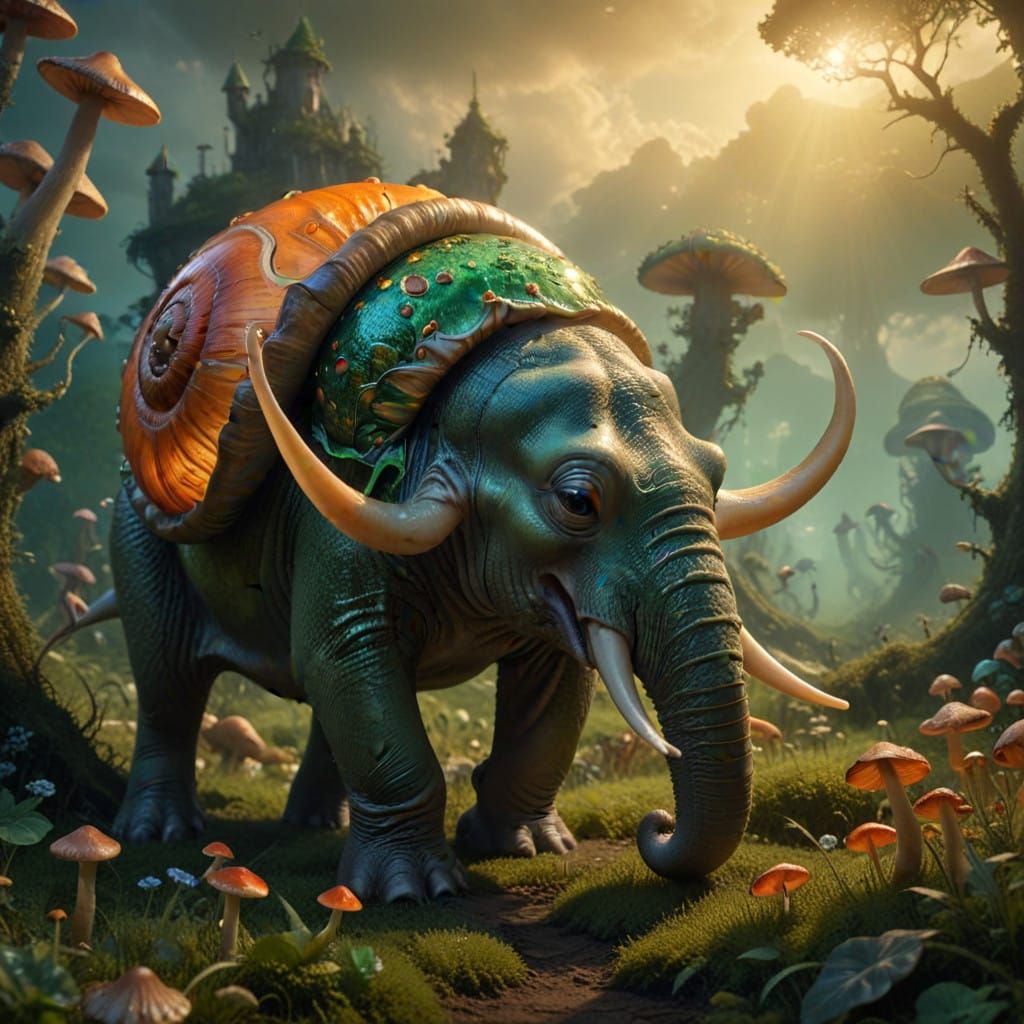 Epic Elephant Snail Hybrid in Vibrant Meadowerland