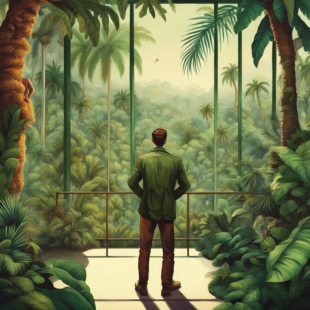 Jungle Explorer Meets Hollywood Dreamscape