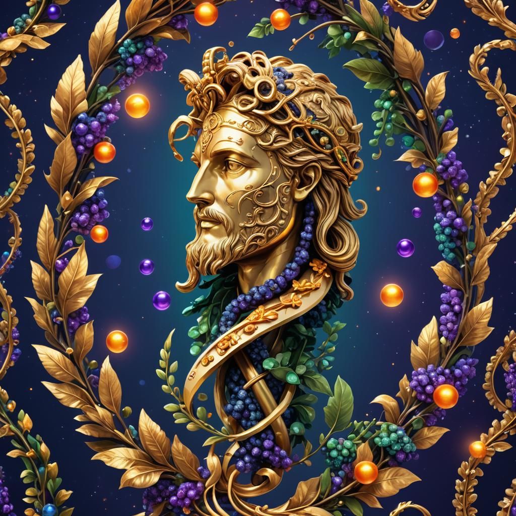 Golden Rod of Asclepius Emblem in 3D