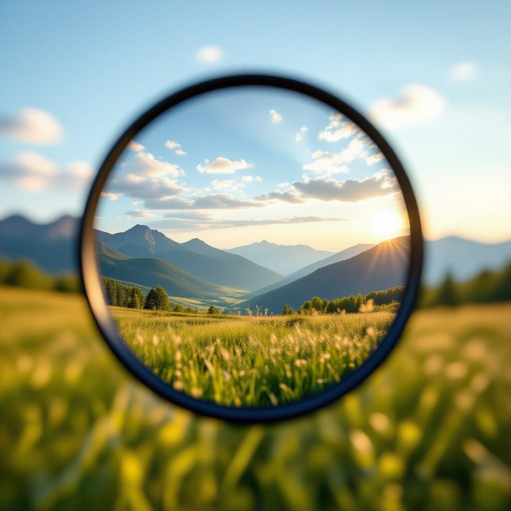 Hyperrealistic Dreamlike Landscape with Bokeh Effect