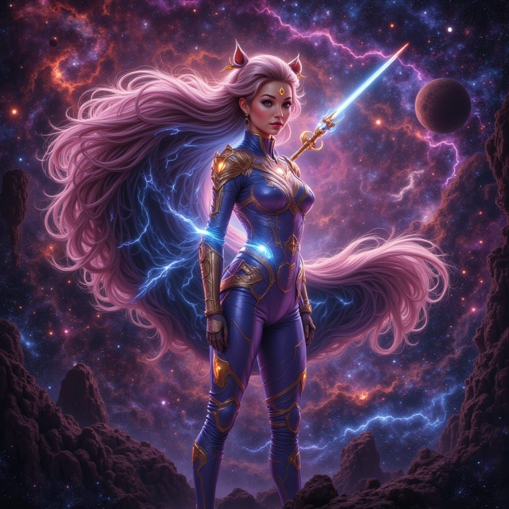 Unicorn in Space Galaxy