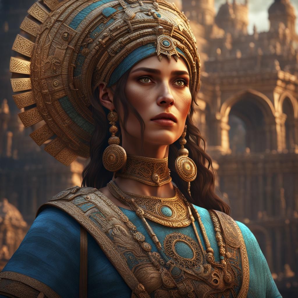 Varna Beauty: Ancient Civilization Fantasy Art