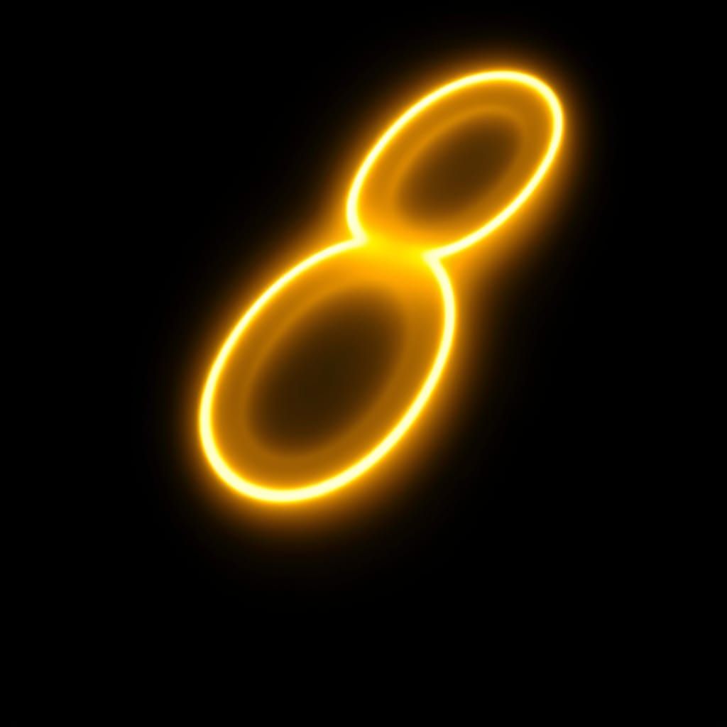 Ethereal Number Eight Illuminates Cosmic Darkness