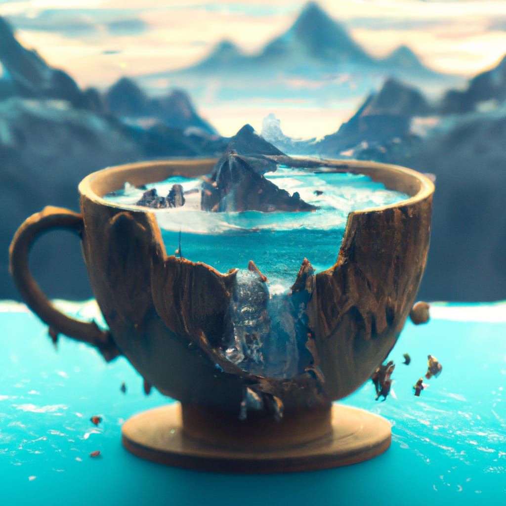 Mountains in a teacup