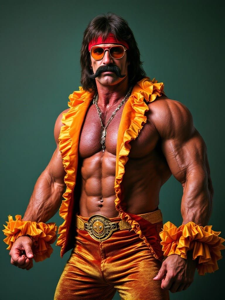 Groovy Hulkster: A Bizarre Mashup of Machismo and 60s Flair