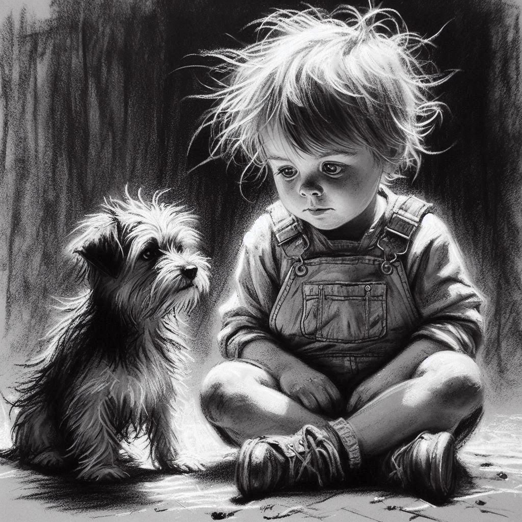 Classic Charcoal Drawing