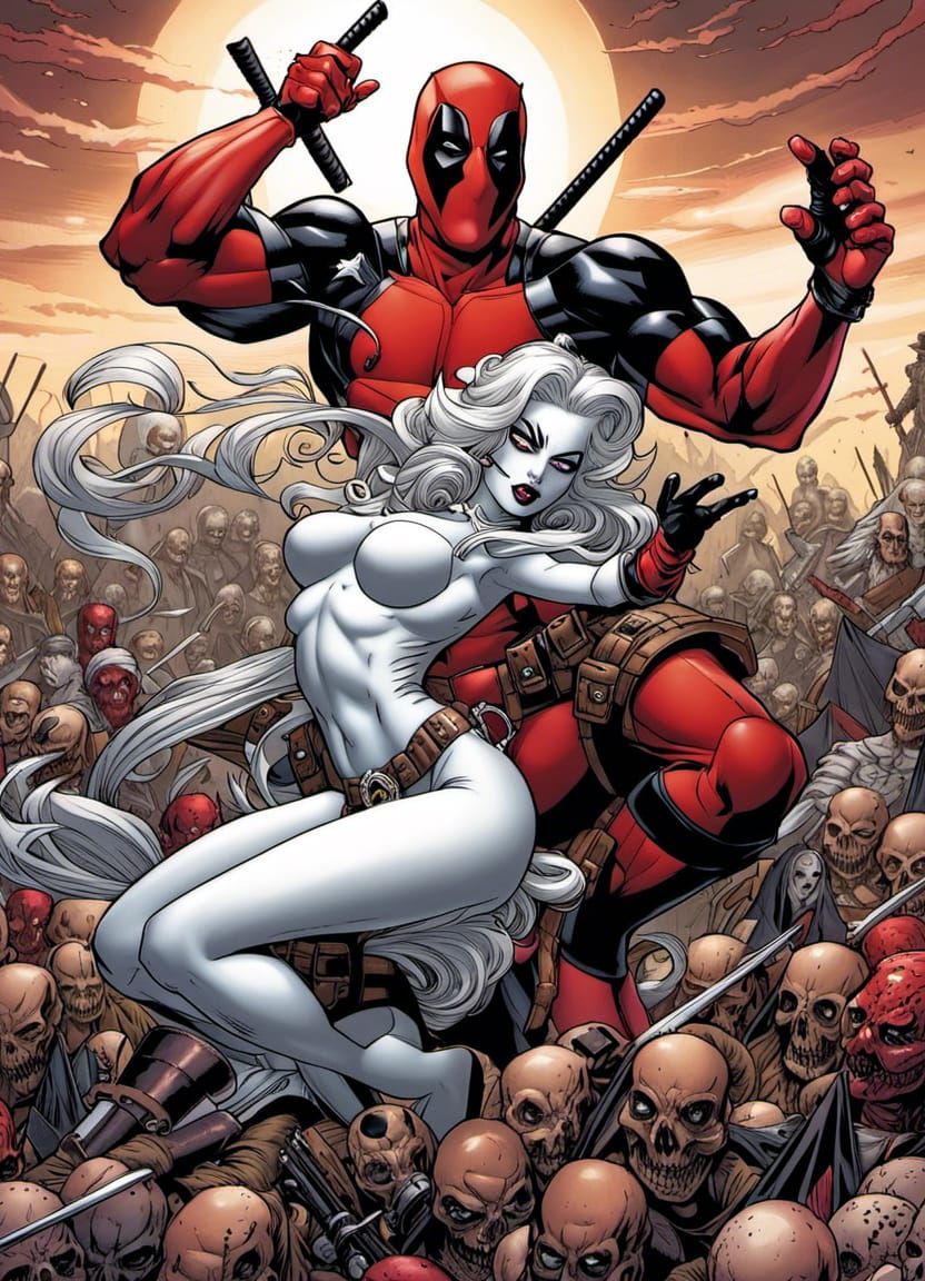 Lady Death and Deadpool's Battlefield Dance