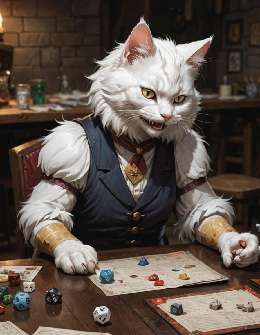 Joyful Cat Plays Dungeons & Dragons, Comic Book Art