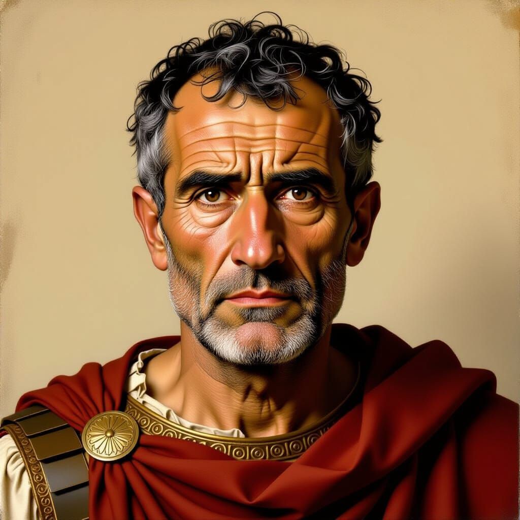 Roman Portrait in Style of Fayum Portraiture