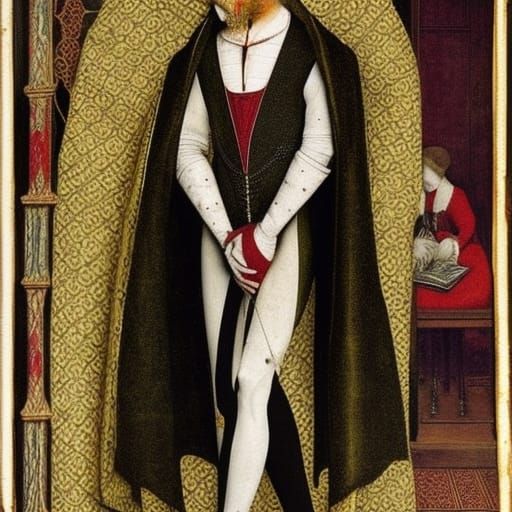 Noble Vampire Lord in Renaissance Style Suit