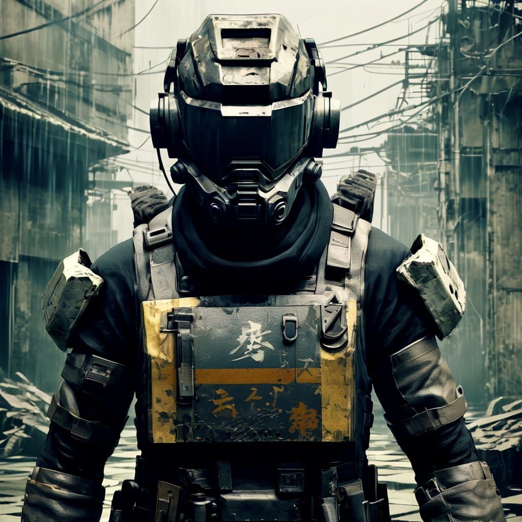 Atmospheric Grungy Texture Inspired by Hideo Kojima