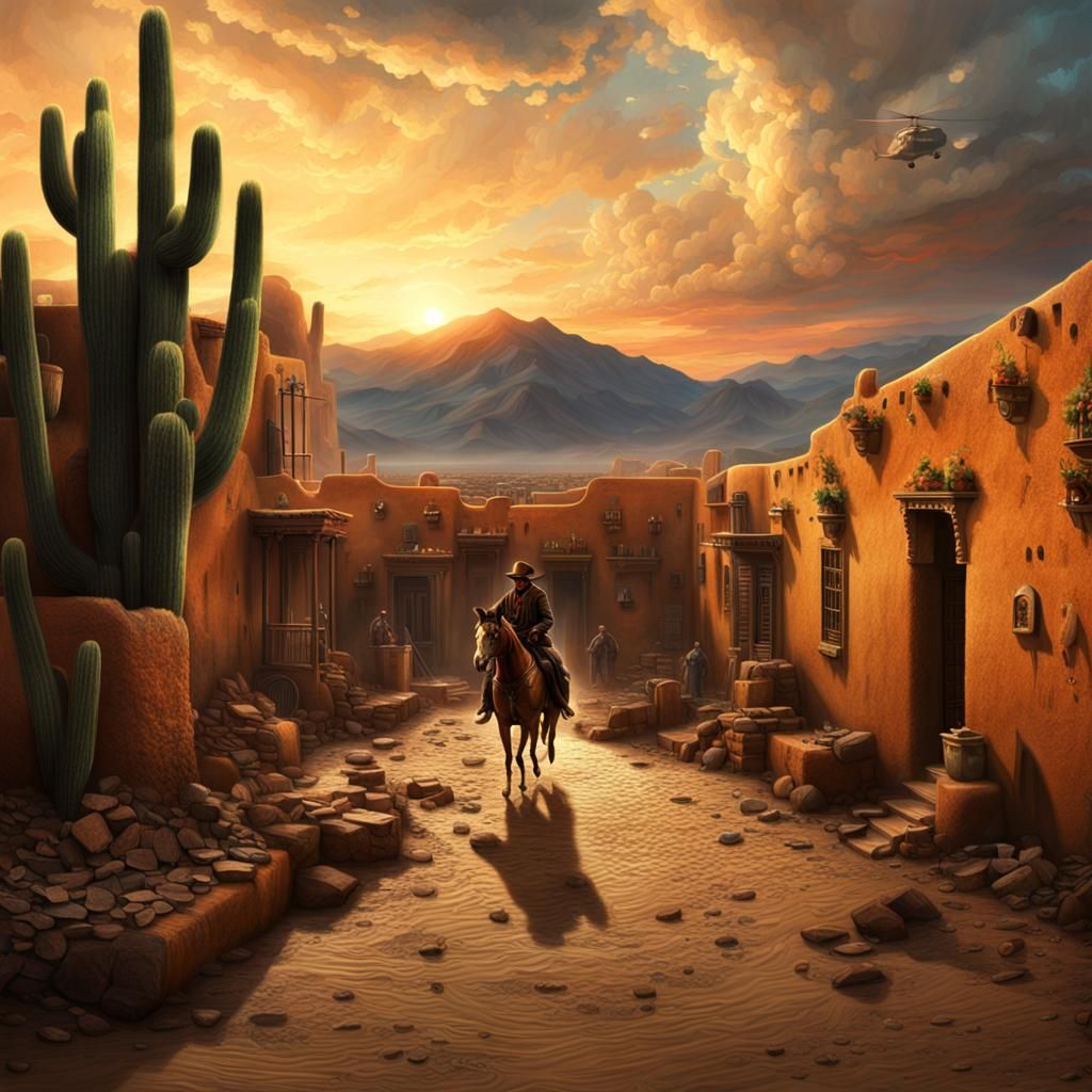 Pancho Villa Epic cinematic brilliant stunning intricate meticulously detailed dramatic atmospheric maximalist digital m...