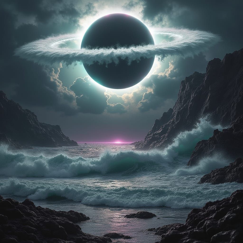 Blackhole Waves in Photorealistic Cinematic Style