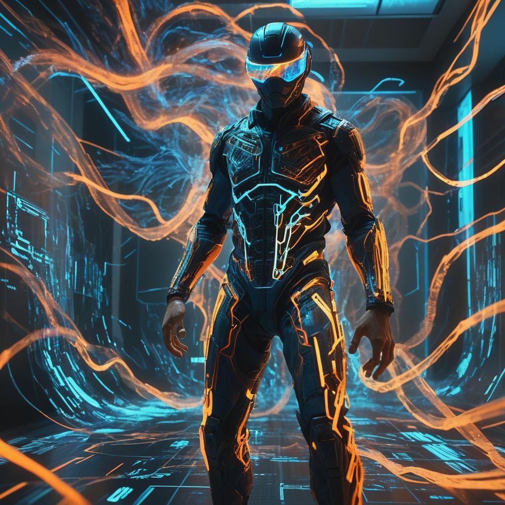 Data Dissolution: Cinematic Virtual World Scene