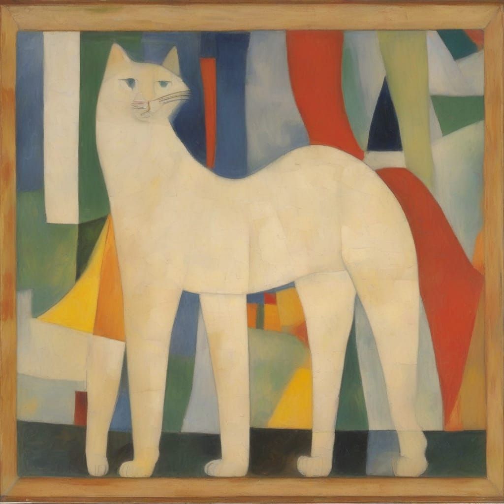 Colossal Big Cats Inspired by Modigliani and Malevich
