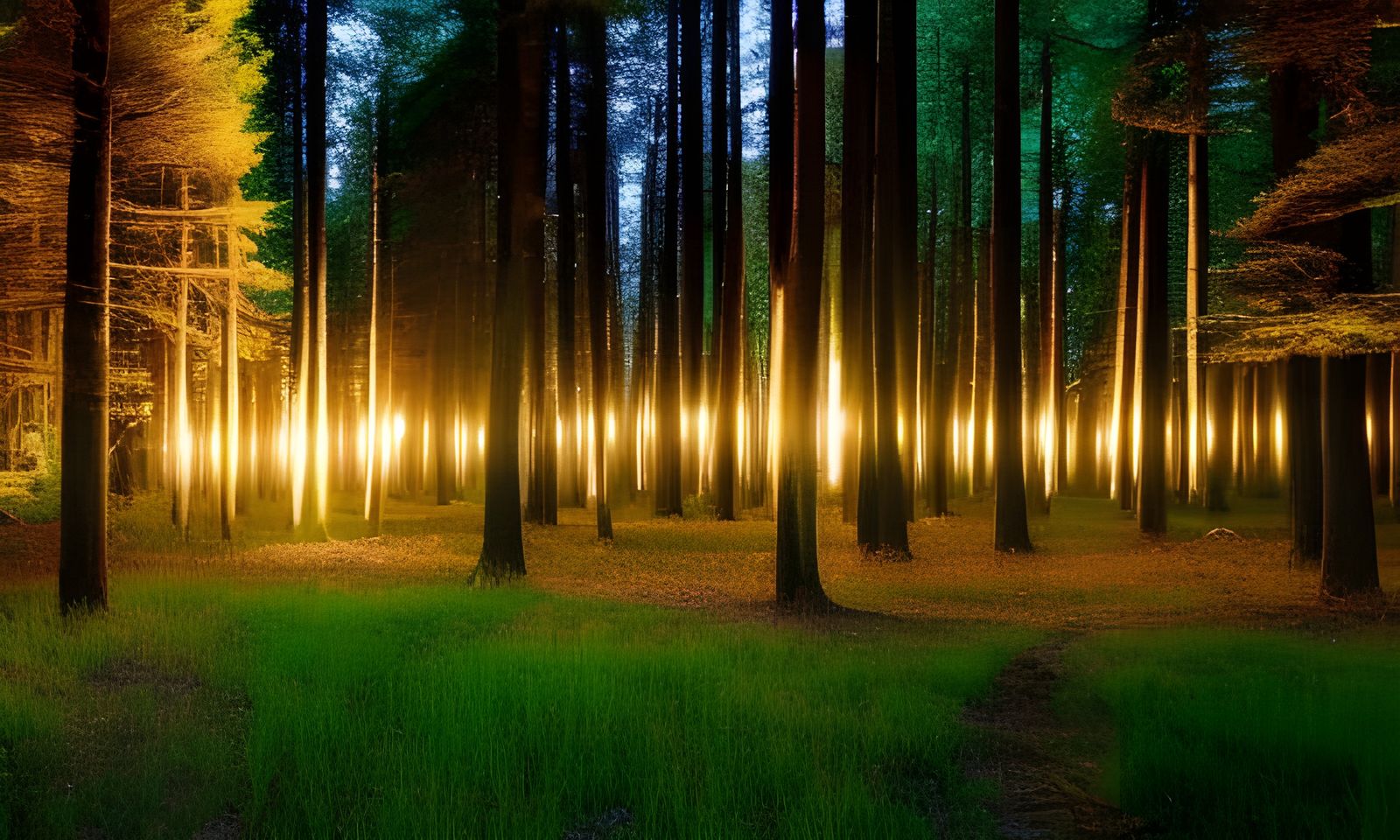 Fairies Dance in Twilight Forest, Hyperrealism