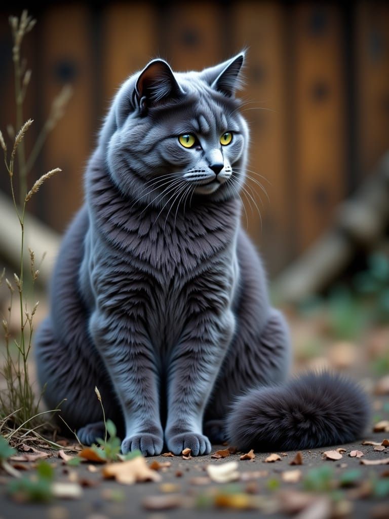 Portrait of a Russian Blue Beauty