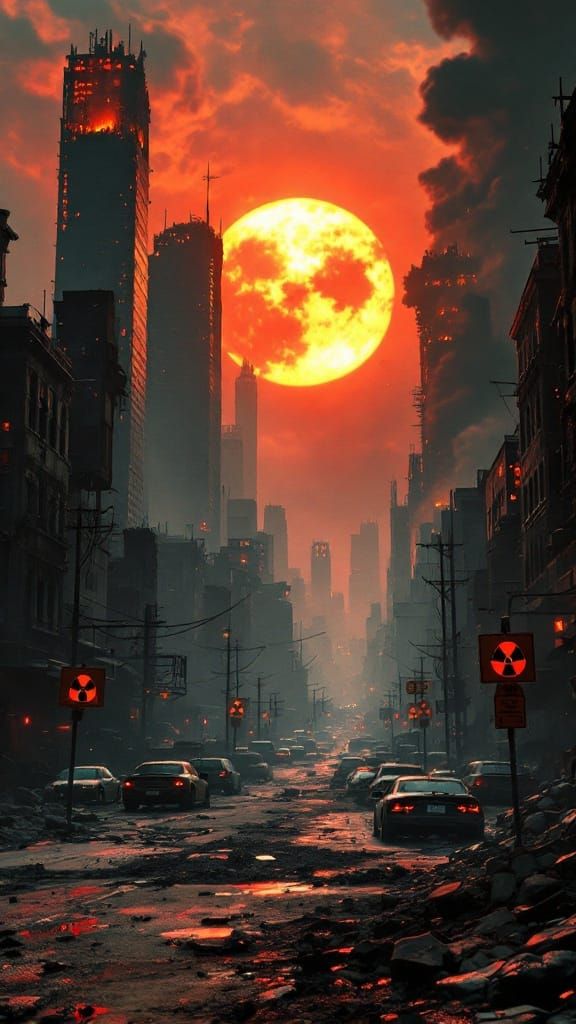 Post-Apocalyptic Metropolis in Ruin