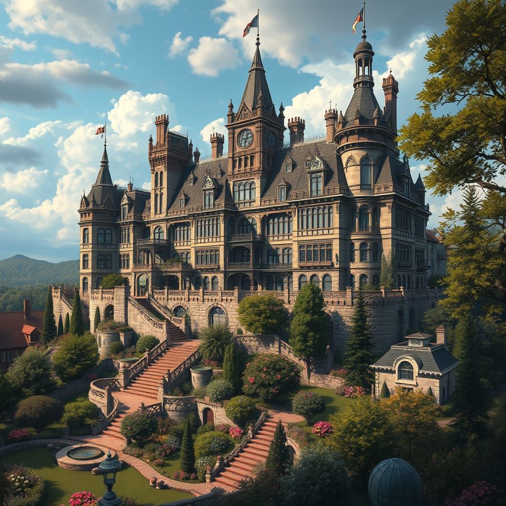 Surreal Texas Mansion Perched on the Crescent above Morningt...