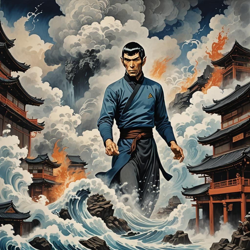 Mr. Spock in Volcanic Market, Biomechanical Sci-Fi