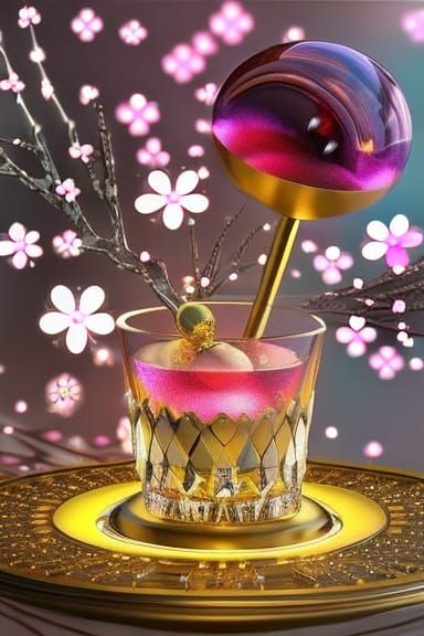 Sakura Blossoms with Pink Bokeh Background