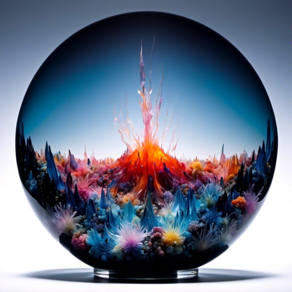 Volcanic Hellscape Reflected in Crystal Ball