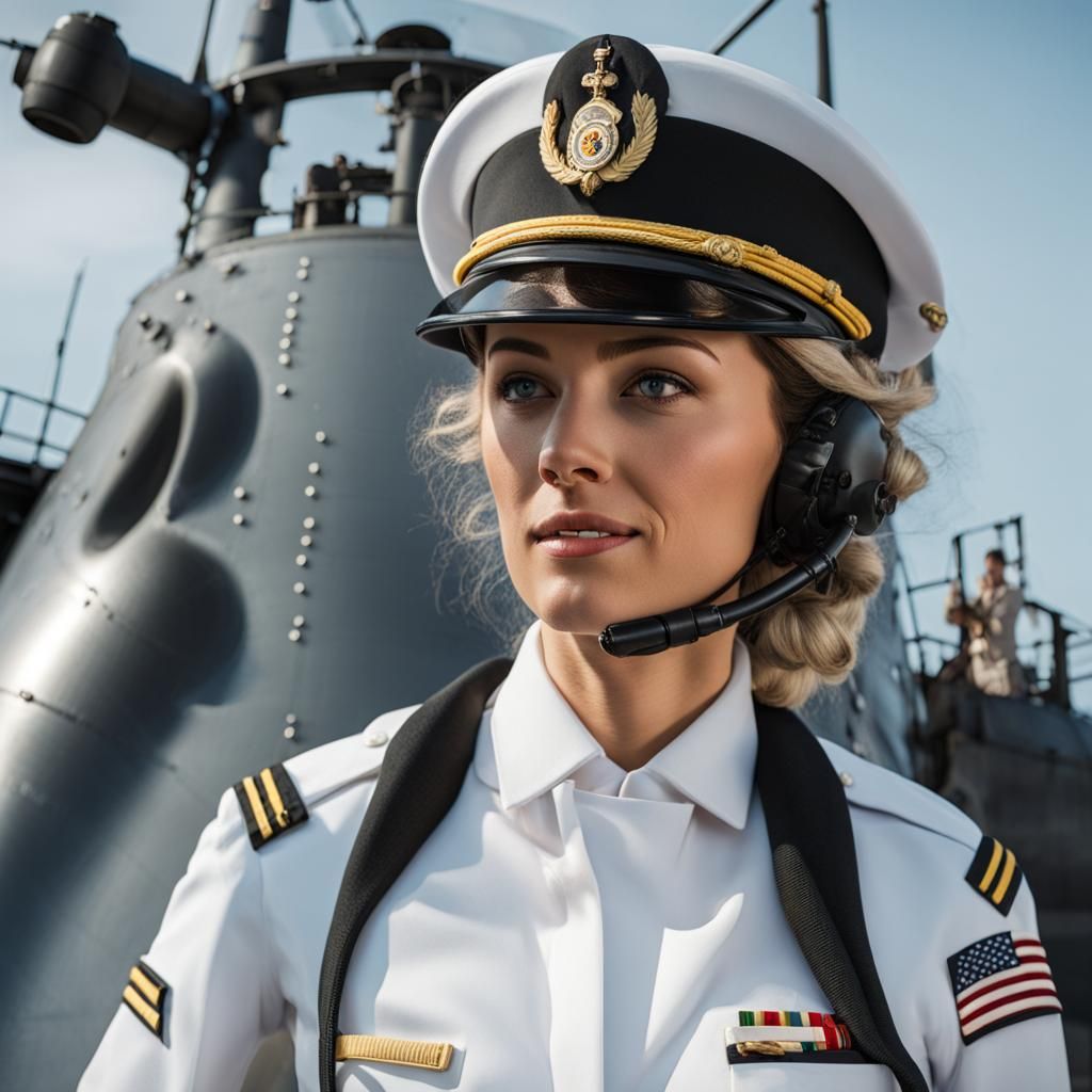 Female Submarine Captain Portrait