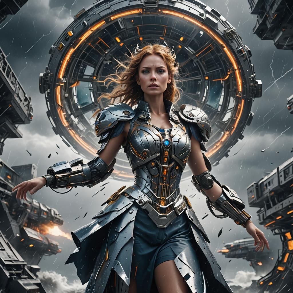 Weather Queen in Hurricane Eye: Sci-Fi Cinematic