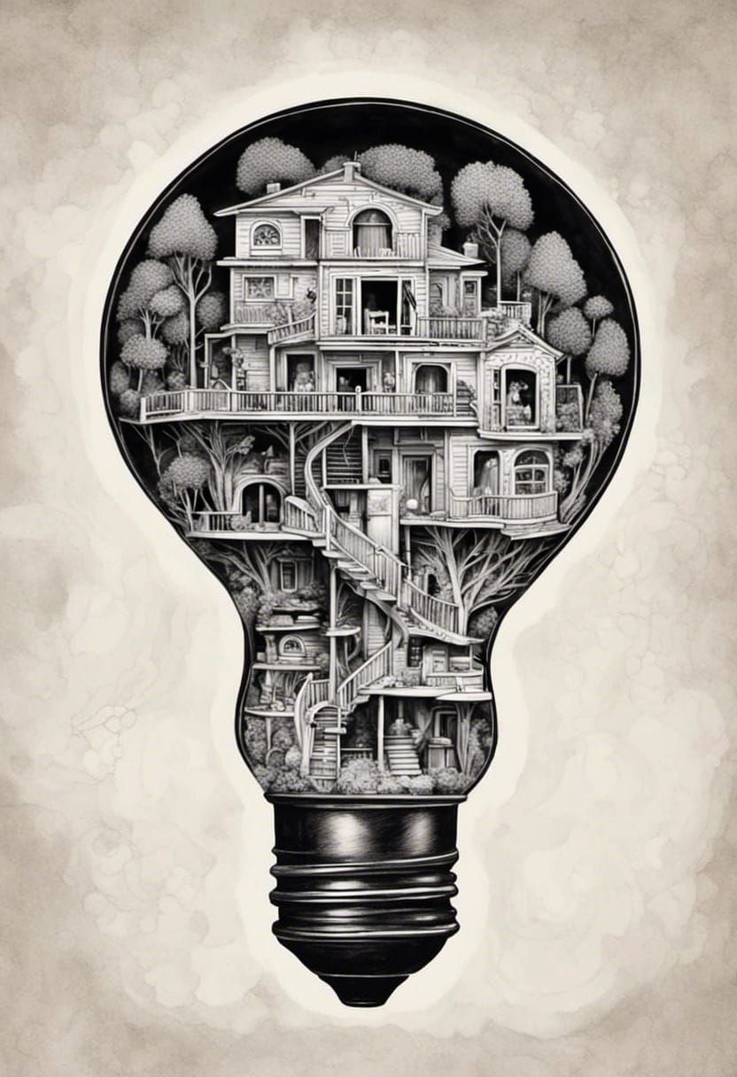 B&W house bulb