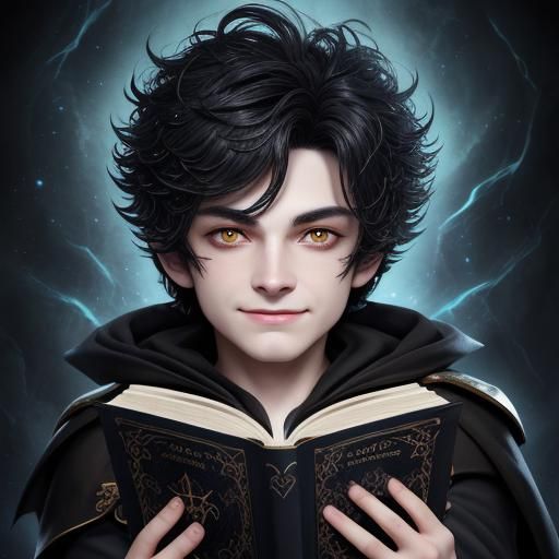 Erebus, Primordial God, as Chibi Boy on Olympus