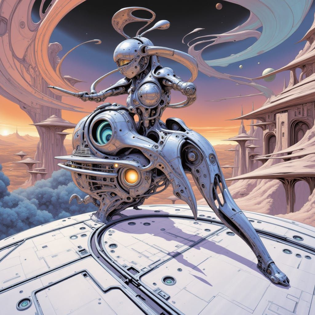 Time-Cop Sylvie StratoChamfer in Surreal Dreamscape