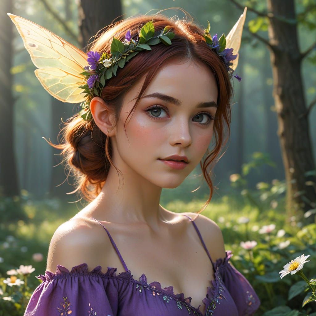 Ethereal Fae: An AI-Generated Fairy Image