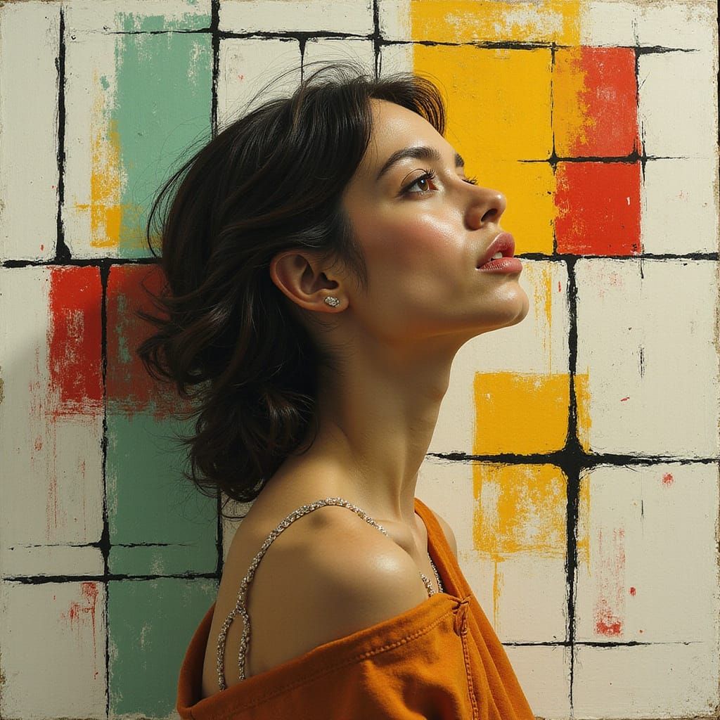 Imagine and Create a Double exposure photography; Art styled by..........