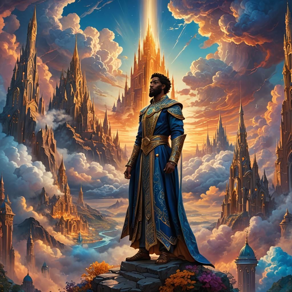 Jehovah in Mystical Realm: Fantasy Concept Art