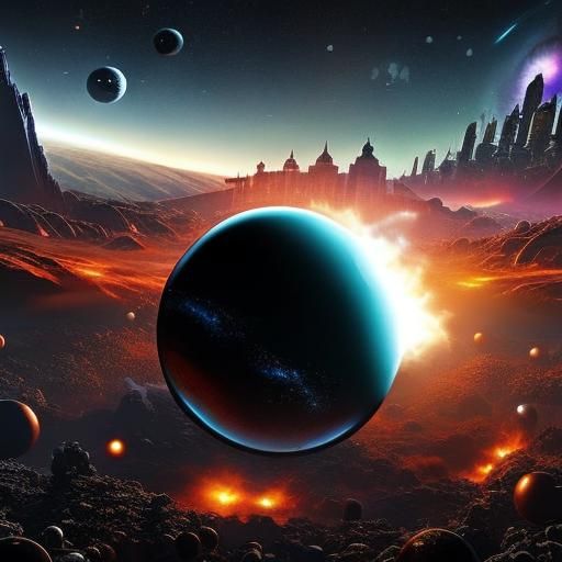 Black Hole Encounter in Cyberpunk Style