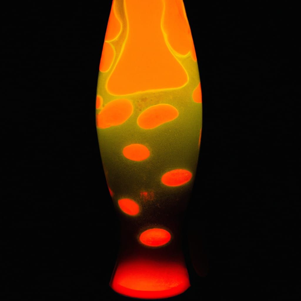 Retro Lava Lamp with Molten Wax