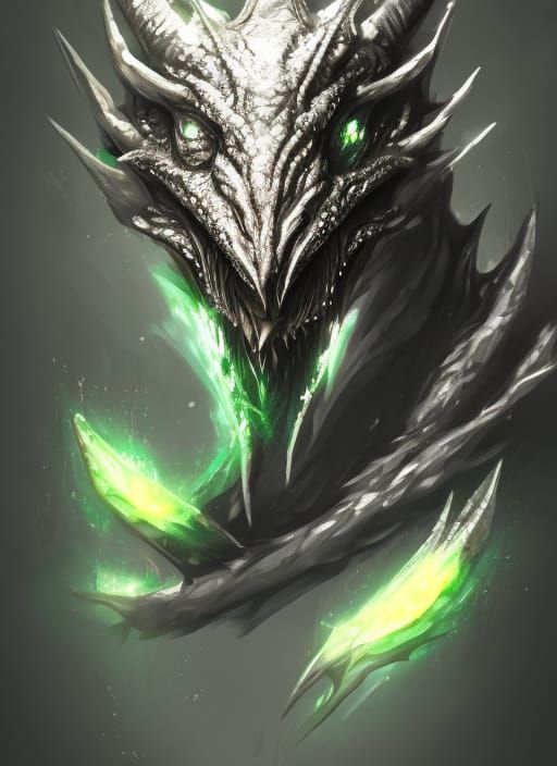 Silver Dragonborn Wizard Portrait in 8k Resolution