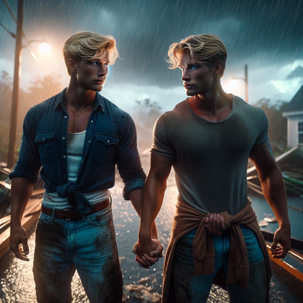 Students Unite After Hurricane: A Cinematic Scene