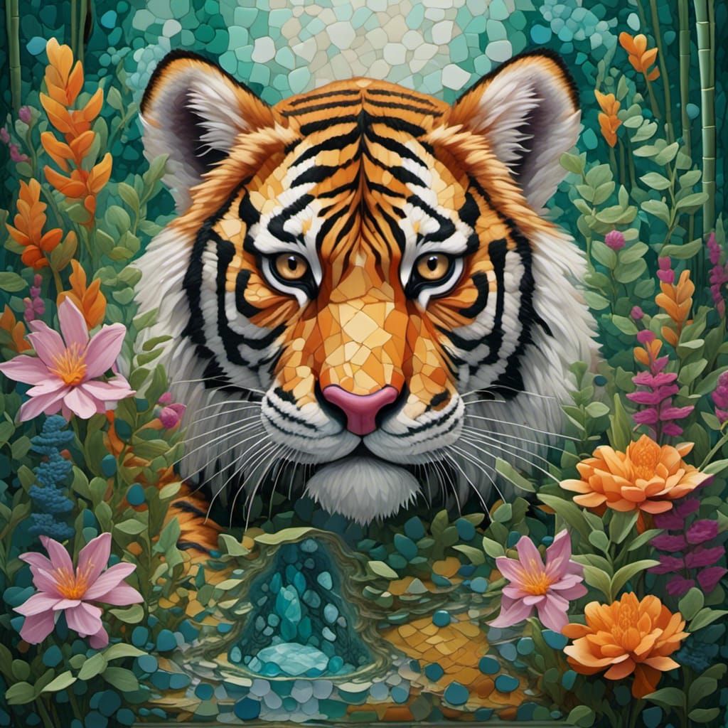 Baby Tiger Seeks Home Through Broken Glass