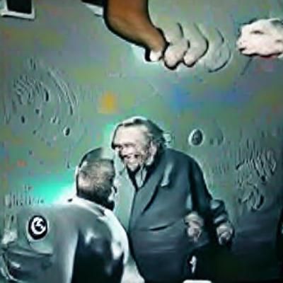 Surreal Moon Encounter: An Impossible Handshake
