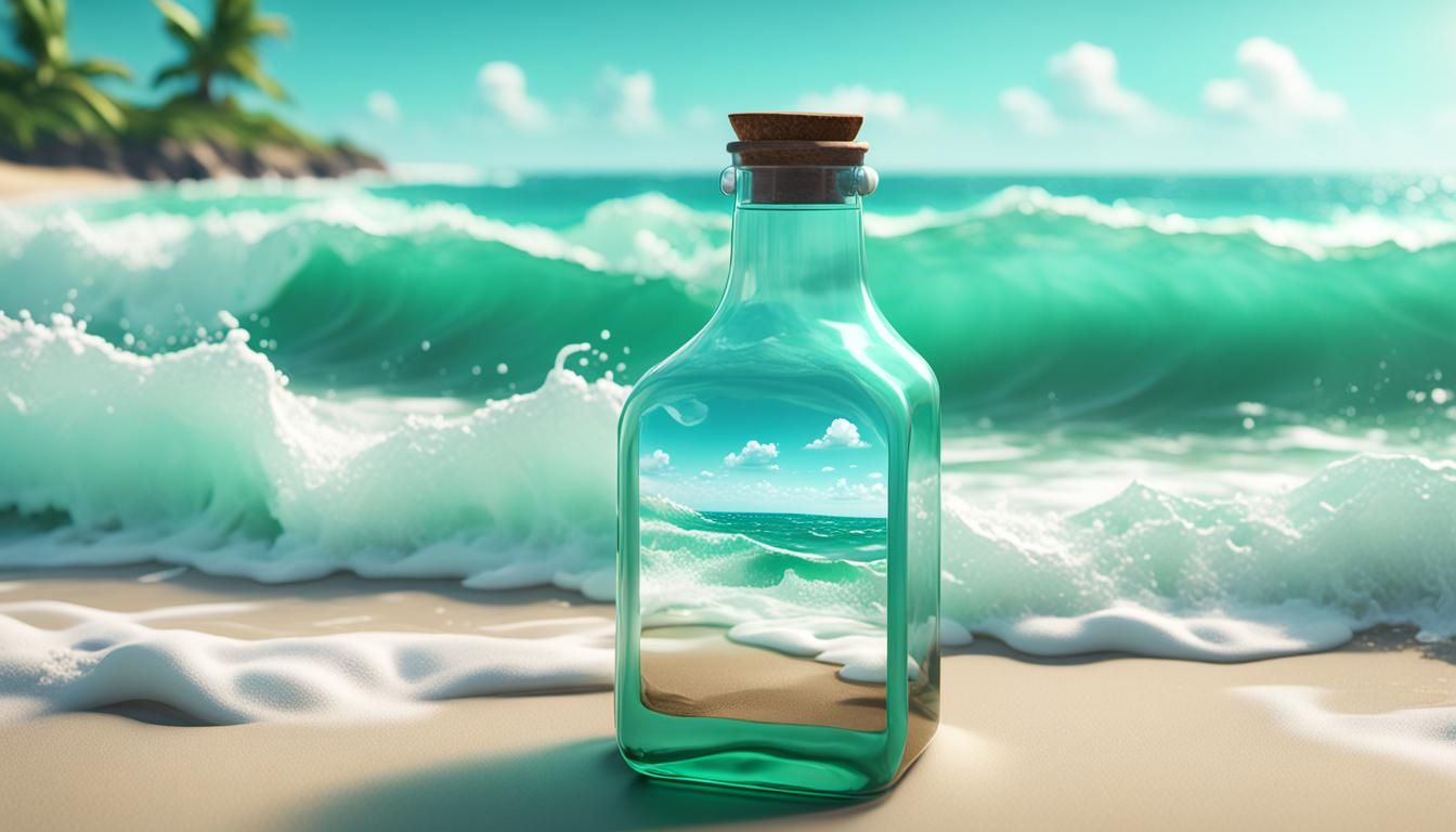 Beach in a Bottle: 3D Game Cinematic Render